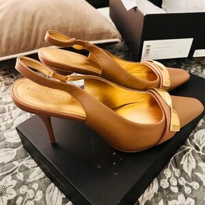 Brand New: Donna Karan New York Women's Sayer Leather Slingback Pumps